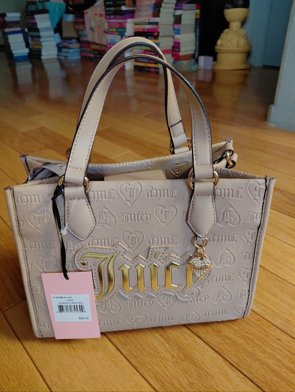 Juicy Couture Tan Cafe Upgrade U Mini Tote New